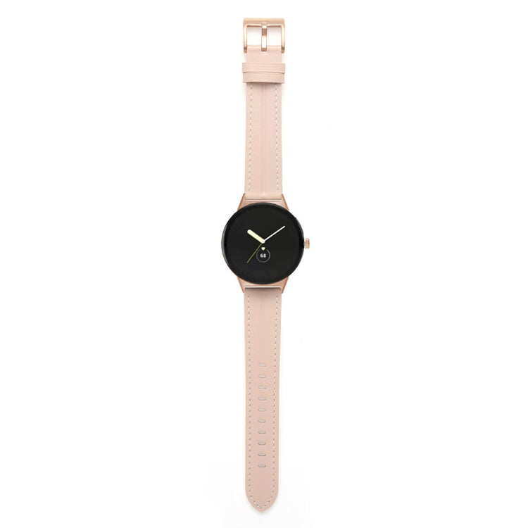 Helt vildt rart Google Pixel Watch Ægte læder Rem - Pink#serie_5