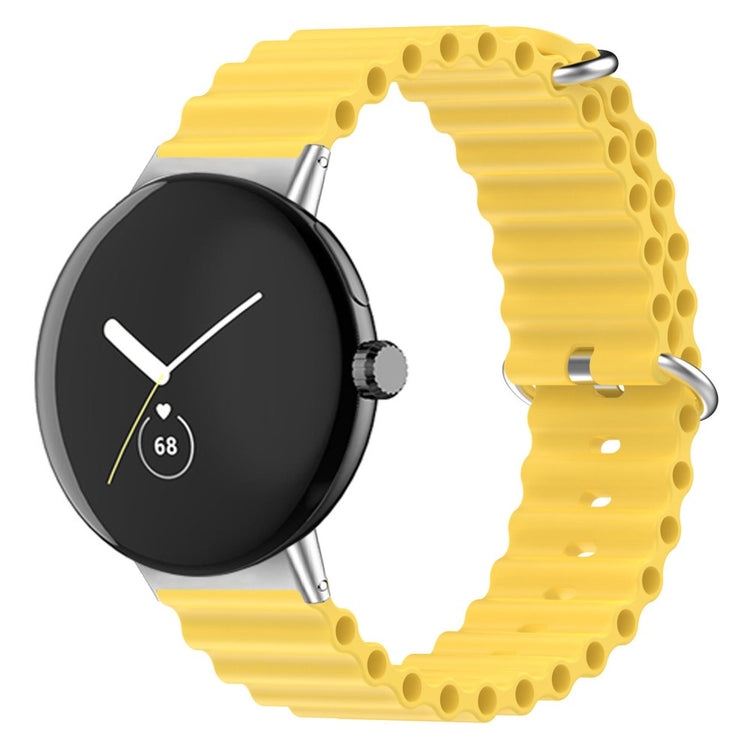 Meget sejt Google Pixel Watch Silikone Rem - Gul#serie_6
