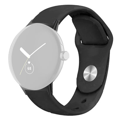 Helt vildt fint Google Pixel Watch Silikone Rem - Sort#serie_1