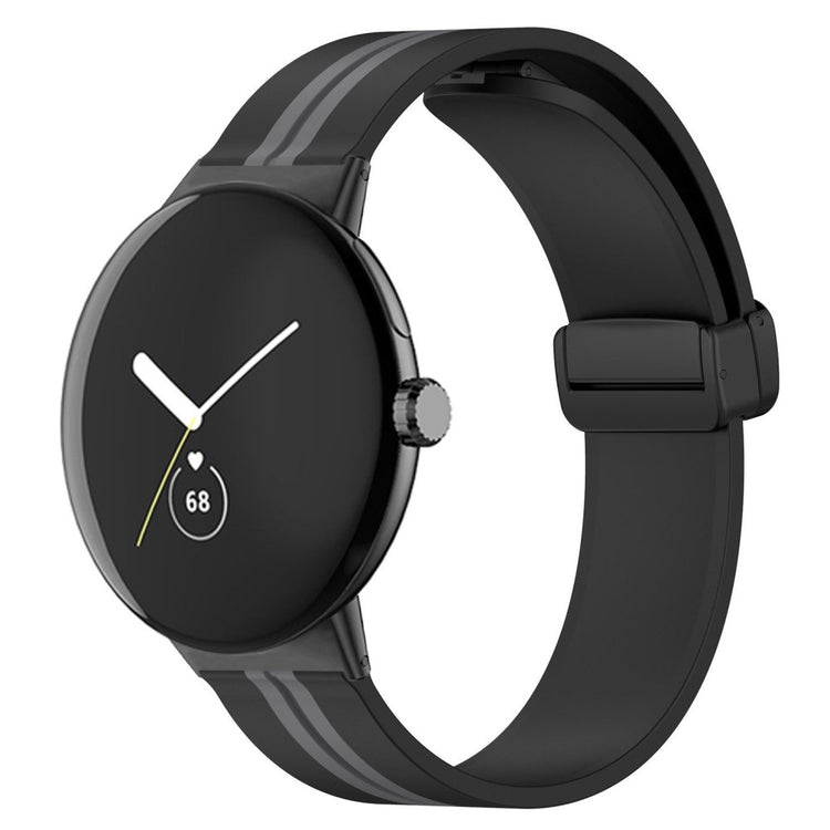 Super skøn Google Pixel Watch Silikone Rem - Sølv#serie_1