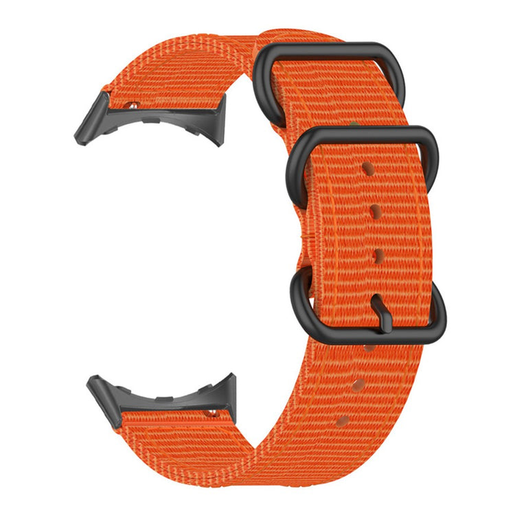 Rigtigt slidstærk Google Pixel Watch Nylon Rem - Orange#serie_4