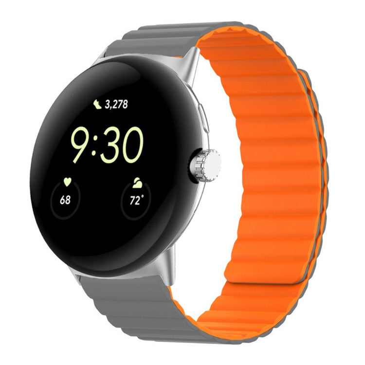 Meget holdbart Google Pixel Watch Silikone Rem - Orange#serie_7