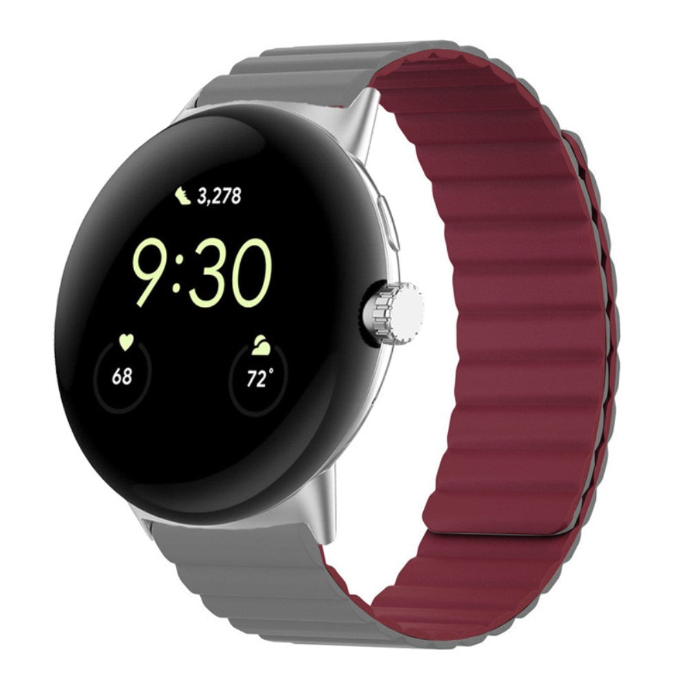 Meget holdbart Google Pixel Watch Silikone Rem - Rød#serie_9