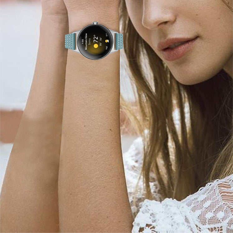 Klassisk Google Pixel Watch  Rem - Blå#serie_3