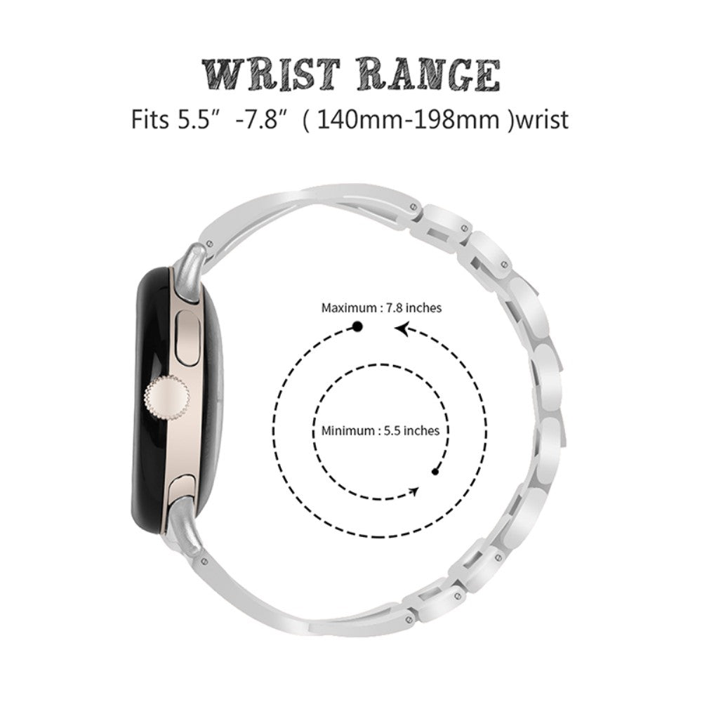Super slidstærk Google Pixel Watch  Rem - Sølv#serie_5