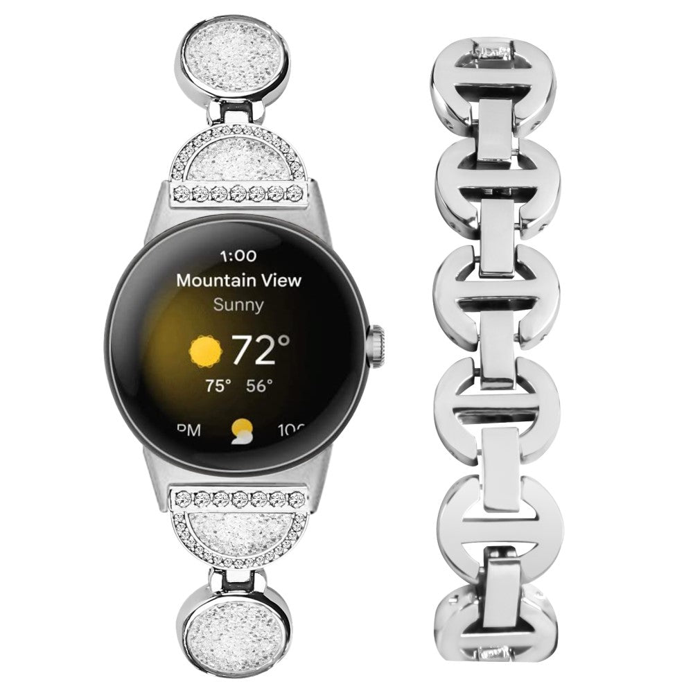 Slidstærk Google Pixel Watch  Rem - Sølv#serie_4