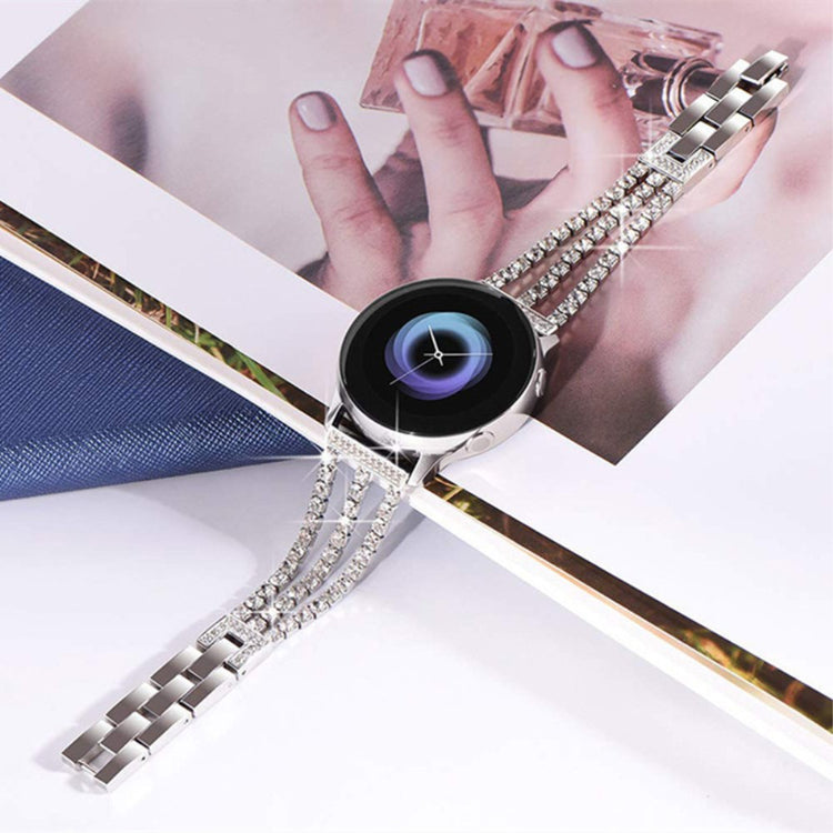 Rigtigt Skøn Metal Og Rhinsten Rem passer til Google Pixel Watch - Sort#serie_3