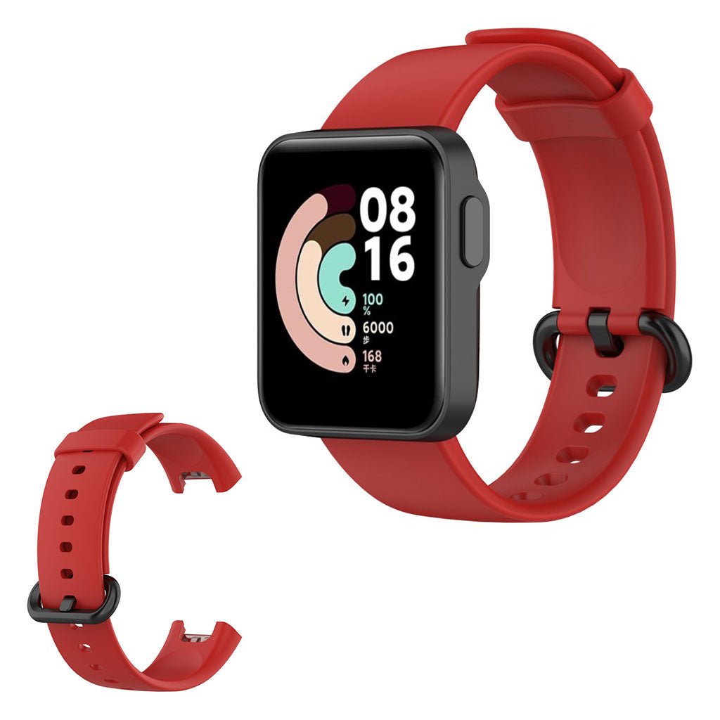 Cool Xiaomi Mi Watch Lite / Xiaomi Redmi Watch Silikone Rem - Rød#serie_4
