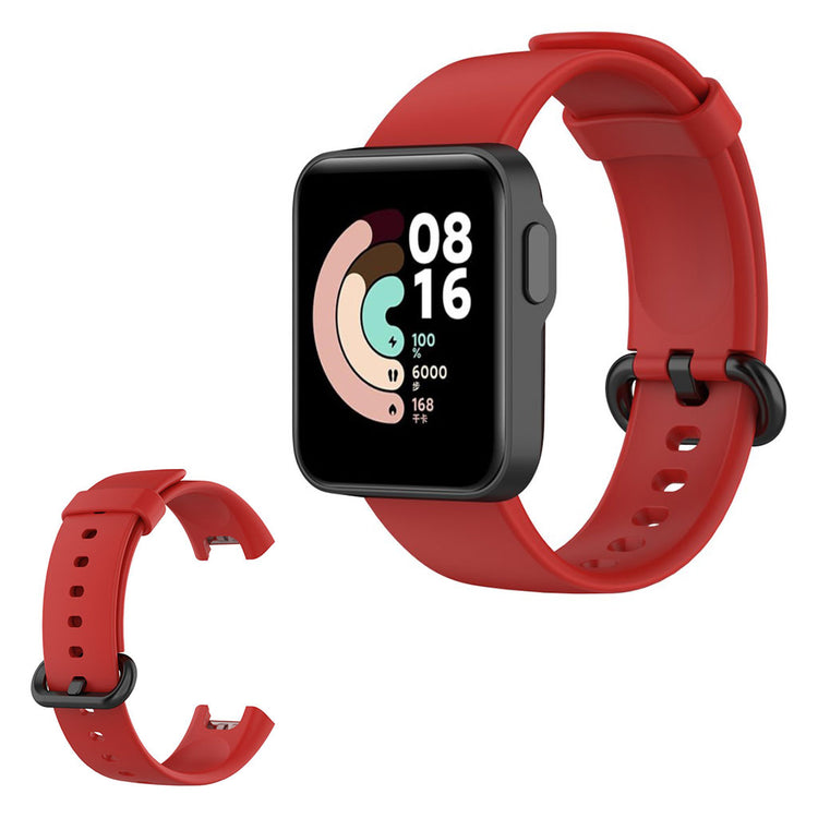 Cool Xiaomi Mi Watch Lite / Xiaomi Redmi Watch Silikone Rem - Rød#serie_4