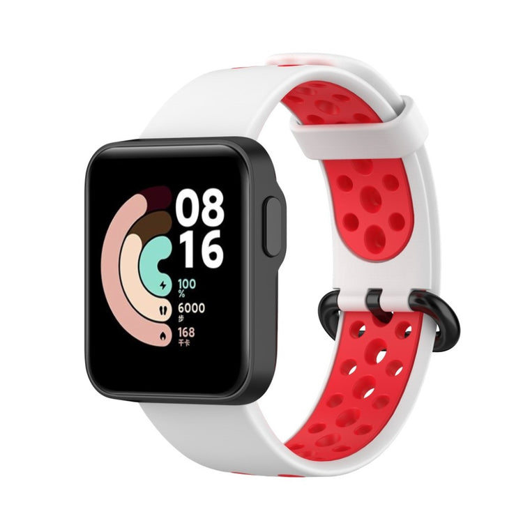 Kønt Xiaomi Mi Watch Lite / Xiaomi Redmi Watch Silikone Rem - Hvid#serie_1