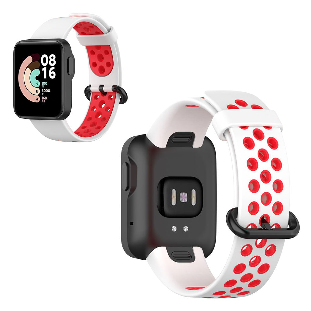 Kønt Xiaomi Mi Watch Lite / Xiaomi Redmi Watch Silikone Rem - Hvid#serie_1