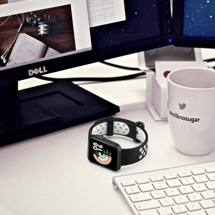 Kønt Xiaomi Mi Watch Lite / Xiaomi Redmi Watch Silikone Rem - Hvid#serie_2