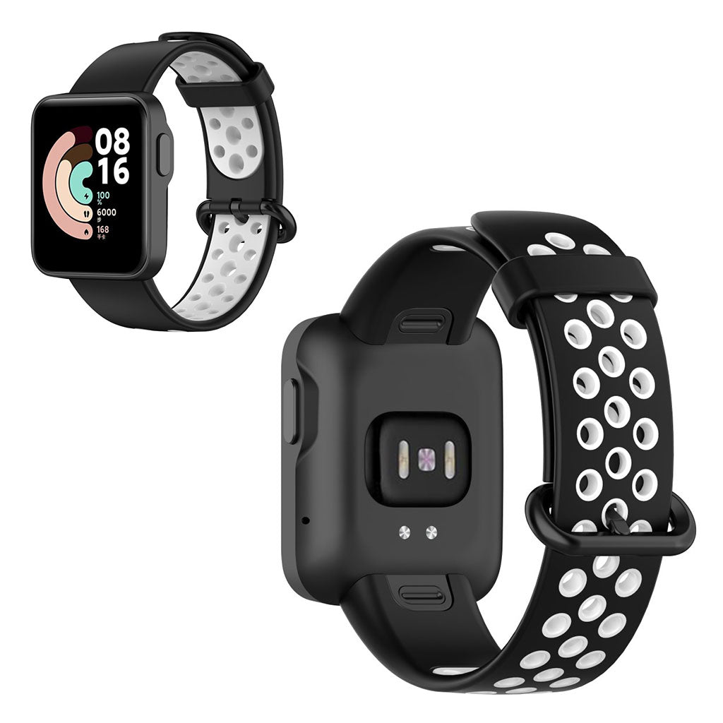Kønt Xiaomi Mi Watch Lite / Xiaomi Redmi Watch Silikone Rem - Hvid#serie_2