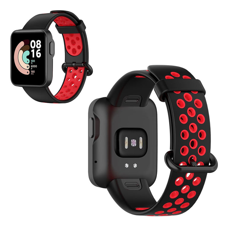 Kønt Xiaomi Mi Watch Lite / Xiaomi Redmi Watch Silikone Rem - Rød#serie_3