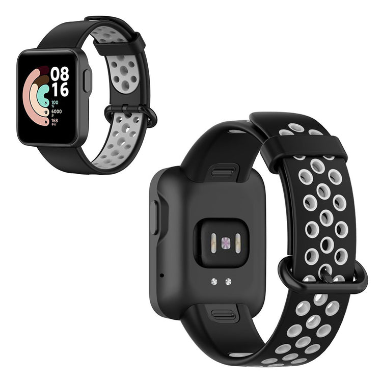 Kønt Xiaomi Mi Watch Lite / Xiaomi Redmi Watch Silikone Rem - Sølv#serie_4