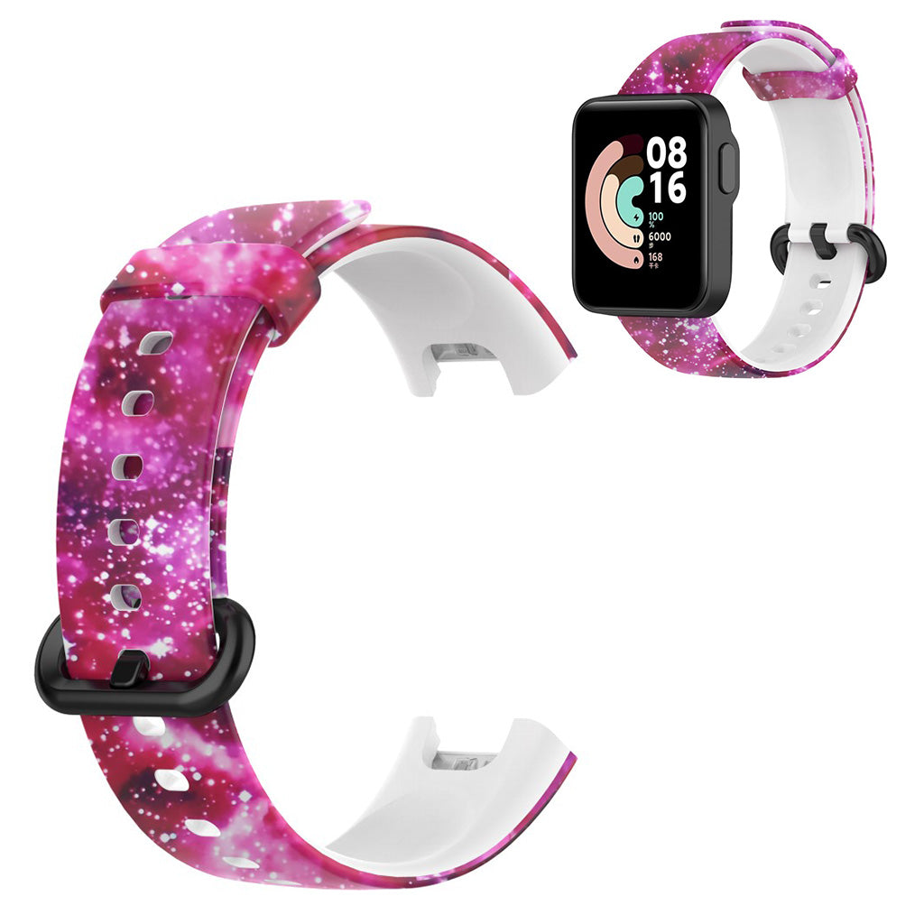 Xiaomi Mi Watch Lite / Redmi Watch pattern silicone watch band - Starry Sky#serie_10