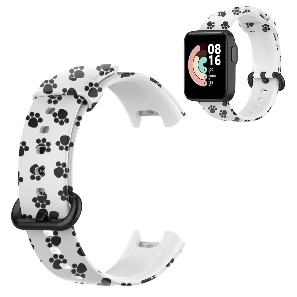 Xiaomi Mi Watch Lite / Redmi Watch pattern silicone watch band - Paw#serie_2