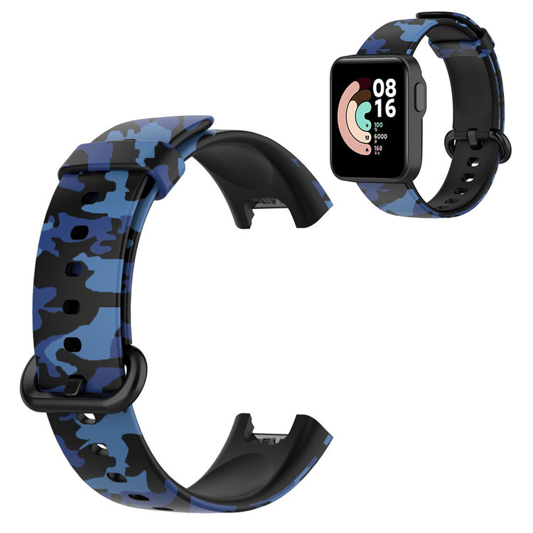 Xiaomi Mi Watch Lite / Redmi Watch pattern silicone watch band - Camouflage Blue#serie_7