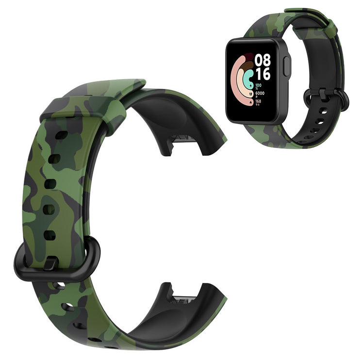 Xiaomi Mi Watch Lite / Redmi Watch pattern silicone watch band - Camouflage Green#serie_8
