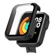 Stylish Xiaomi Mi Watch Lite / Xiaomi Redmi Watch Universel Cover with Screen Protector in Plastic and Tempered Glass
