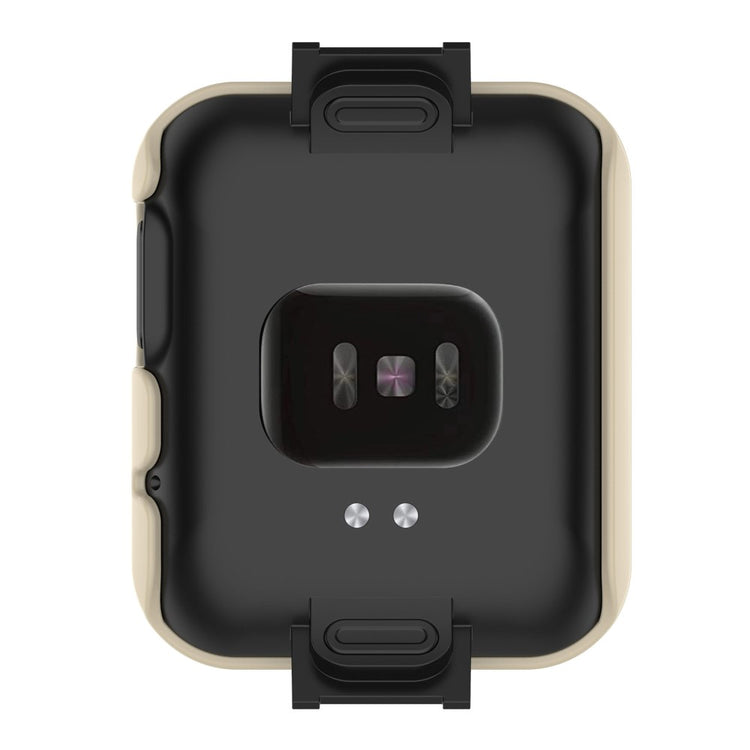 Super Fed Xiaomi Mi Watch Lite / Xiaomi Redmi Watch Cover med Skærmbeskytter i Plastik og Hærdet Glas - Hvid#serie_3