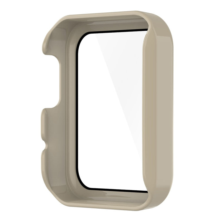 Super Fed Xiaomi Mi Watch Lite / Xiaomi Redmi Watch Cover med Skærmbeskytter i Plastik og Hærdet Glas - Hvid#serie_3