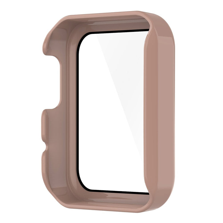 Super Fed Xiaomi Mi Watch Lite / Xiaomi Redmi Watch Cover med Skærmbeskytter i Plastik og Hærdet Glas - Pink#serie_4