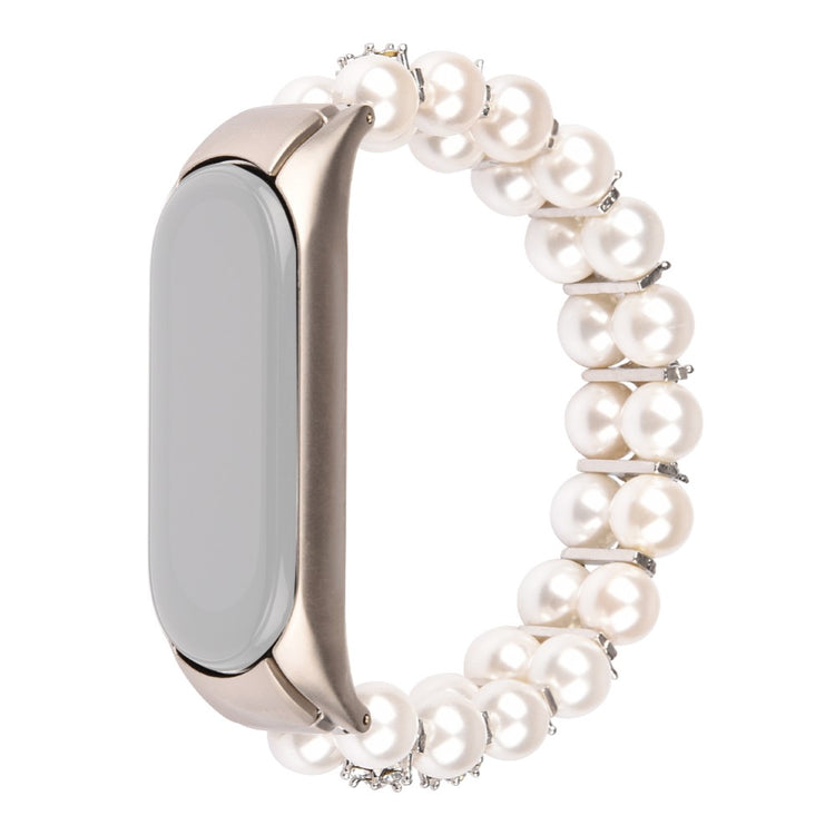 Klassisk Xiaomi Mi Smart Band 6 / Xiaomi Mi Band 5 Sten Rem - Hvid#serie_3