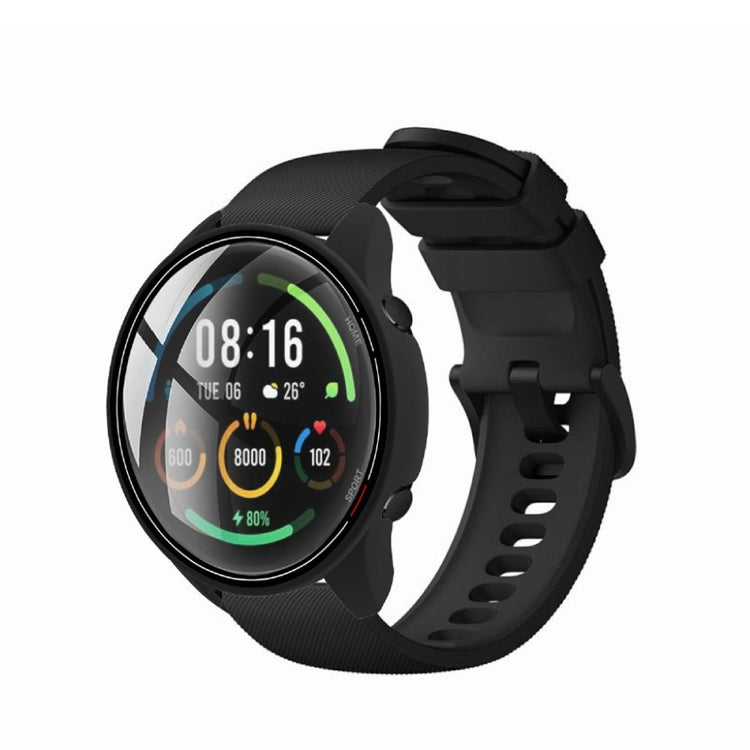 Vildt Fint Xiaomi Mi Watch Color Silikone og Glas Cover - Sort#serie_1