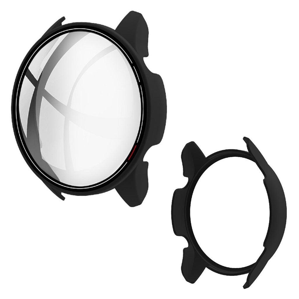 Vildt Fint Xiaomi Mi Watch Color Silikone og Glas Cover - Sort#serie_1