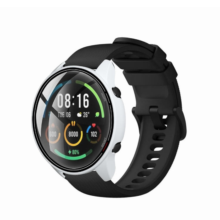 Vildt Fint Xiaomi Mi Watch Color Silikone og Glas Cover - Hvid#serie_2