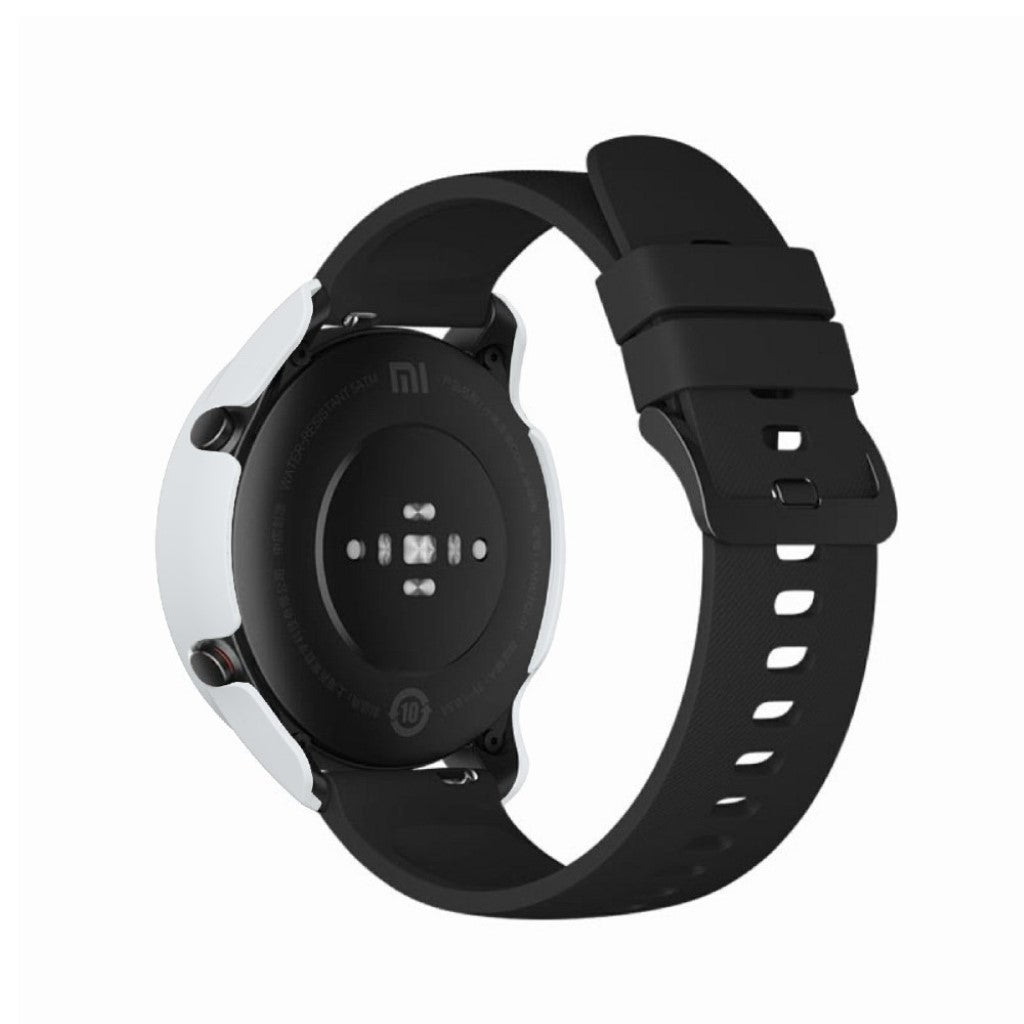 Vildt Fint Xiaomi Mi Watch Color Silikone og Glas Cover - Hvid#serie_2