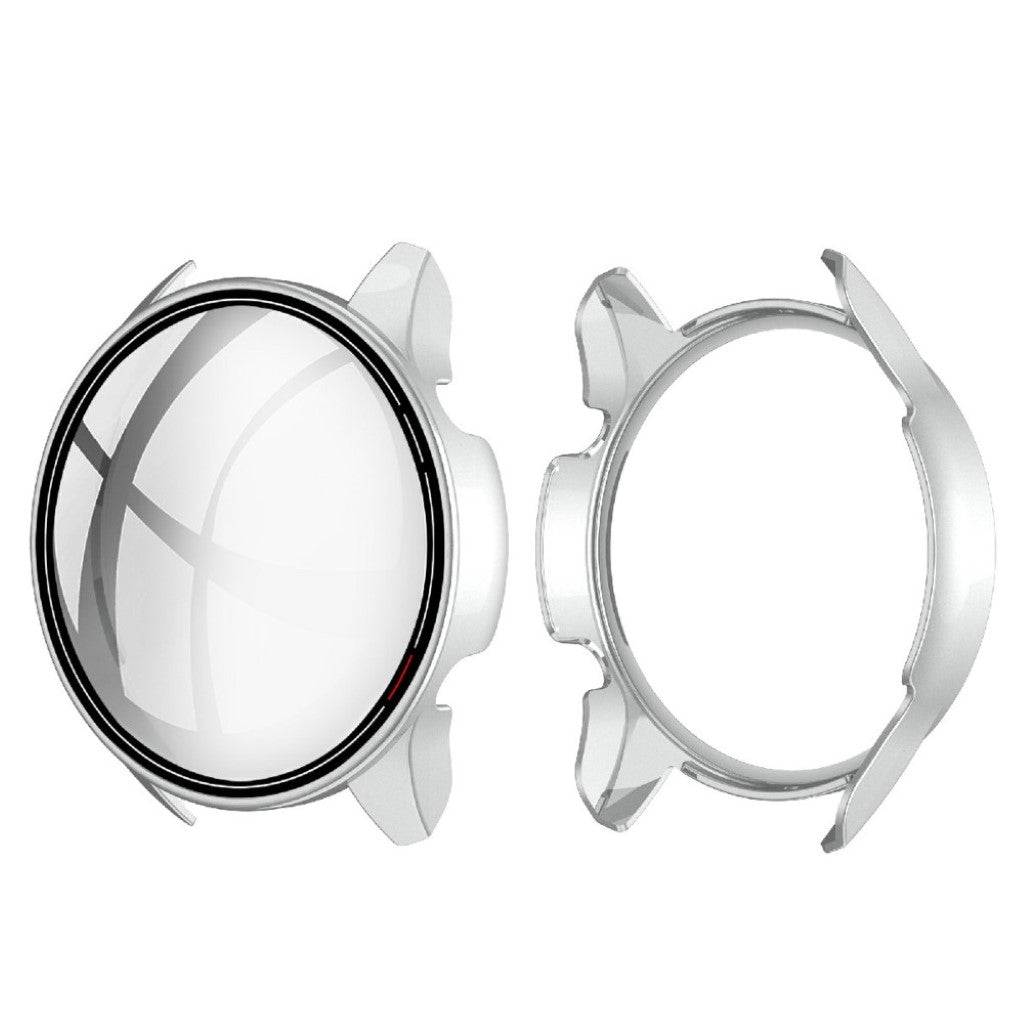 Vildt Fint Xiaomi Mi Watch Color Silikone og Glas Cover - Sølv#serie_4