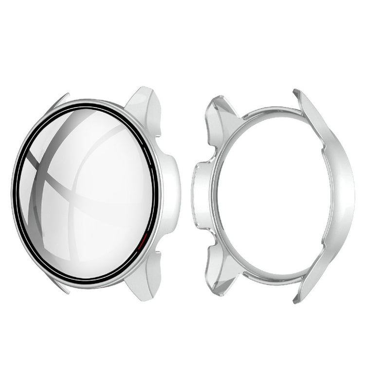 Vildt Fint Xiaomi Mi Watch Color Silikone og Glas Cover - Sølv#serie_4