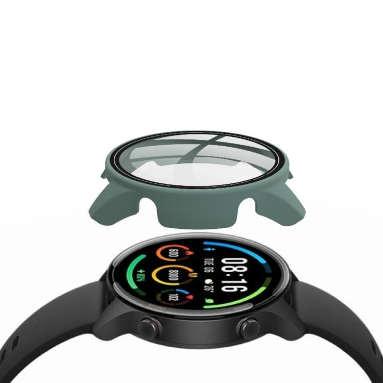 Vildt Fint Xiaomi Mi Watch Color Silikone og Glas Cover - Grøn#serie_5