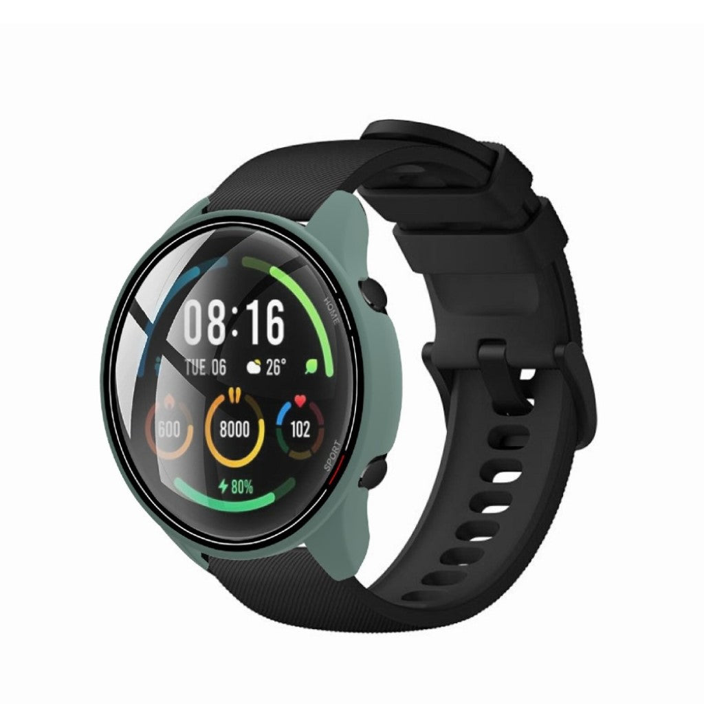 Vildt Fint Xiaomi Mi Watch Color Silikone og Glas Cover - Grøn#serie_5