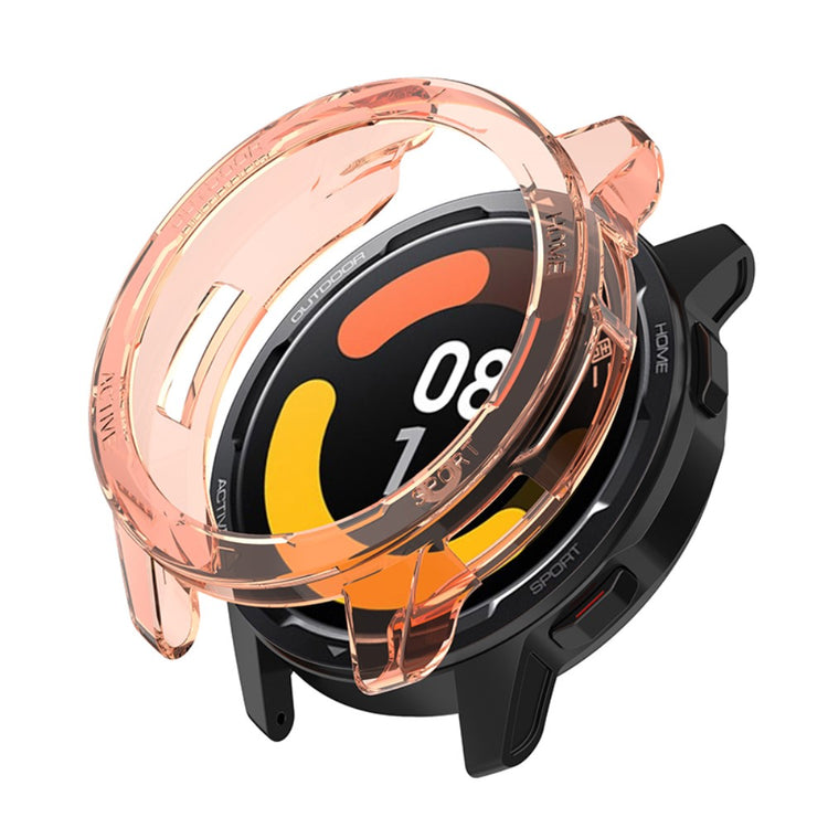 Xiaomi Watch Color 2 Gennemsigtig Silikone Bumper  - Orange#serie_1