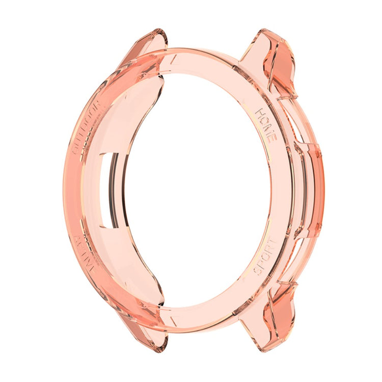 Xiaomi Watch Color 2 Gennemsigtig Silikone Bumper  - Orange#serie_1