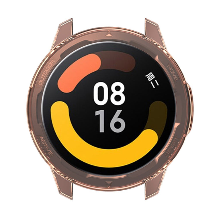 Xiaomi Watch Color 2 Gennemsigtig Silikone Bumper  - Orange#serie_1