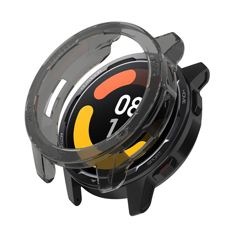 Xiaomi Watch Color 2 Gennemsigtig Silikone Bumper  - Sort#serie_3