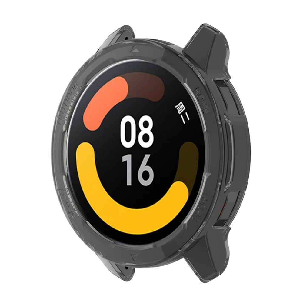 Xiaomi Watch Color 2 Gennemsigtig Silikone Bumper  - Sort#serie_3