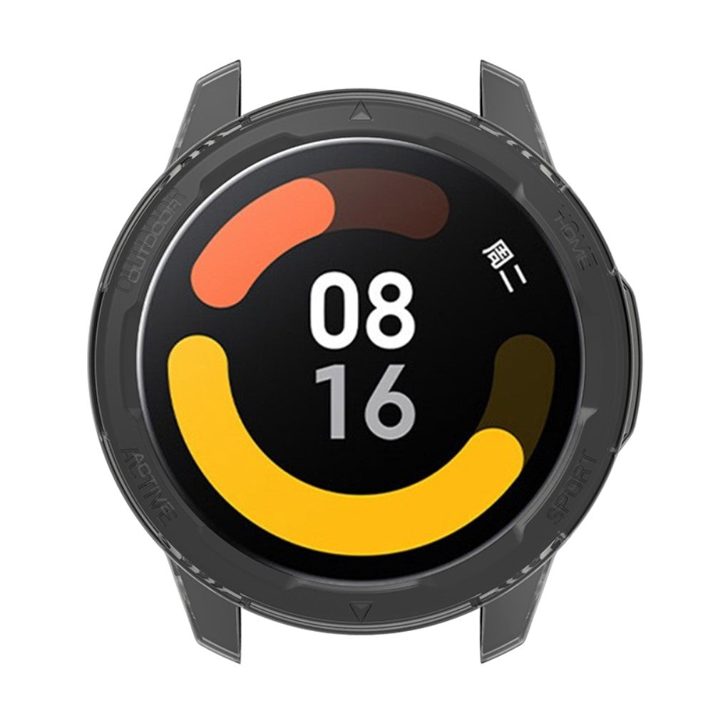 Xiaomi Watch Color 2 Gennemsigtig Silikone Bumper  - Sort#serie_3
