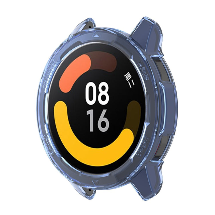 Xiaomi Watch Color 2 Gennemsigtig Silikone Bumper  - Blå#serie_4