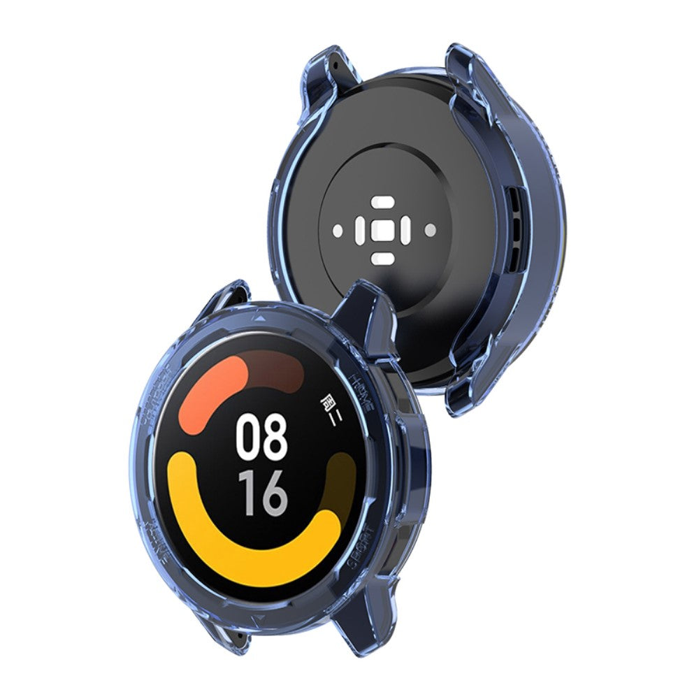 Xiaomi Watch Color 2 Gennemsigtig Silikone Bumper  - Blå#serie_4