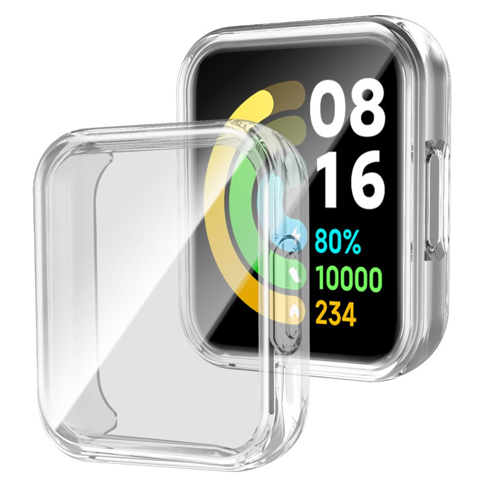 Beskyttende Xiaomi Redmi Watch 2 Cover med Skærmbeskytter i Silikone - Gennemsigtig#serie_6