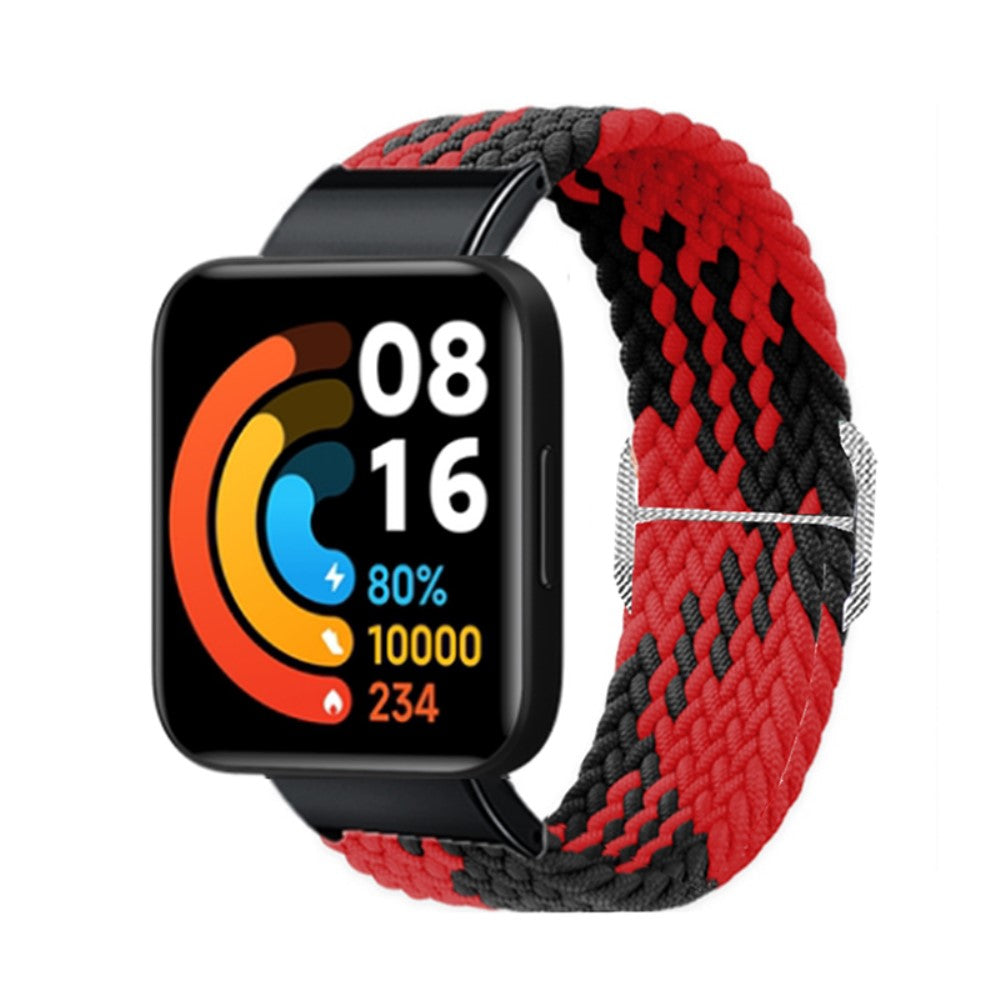 Superflot Xiaomi Redmi Watch 2 Nylon Rem - Rød#serie_6