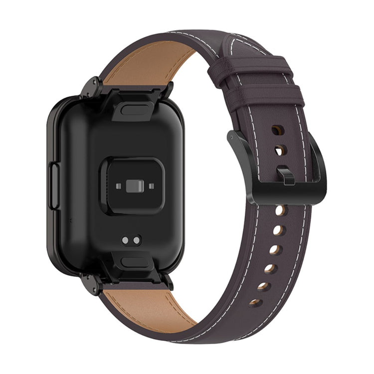 Mega komfortabel Xiaomi Redmi Watch 2 Lite Ægte læder Rem - Lilla#serie_1