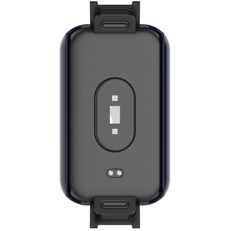 Meget Fint Xiaomi Redmi Smart Band Pro Cover med Skærmbeskytter i Plastik og Hærdet Glas - Blå#serie_2