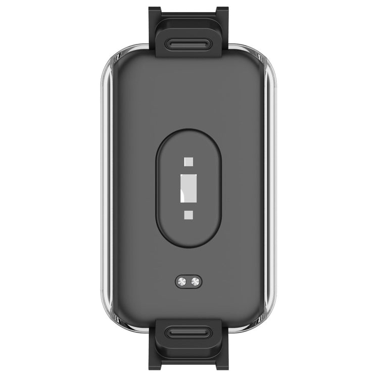 Meget Fint Xiaomi Redmi Smart Band Pro Cover med Skærmbeskytter i Plastik og Hærdet Glas - Gennemsigtig#serie_4