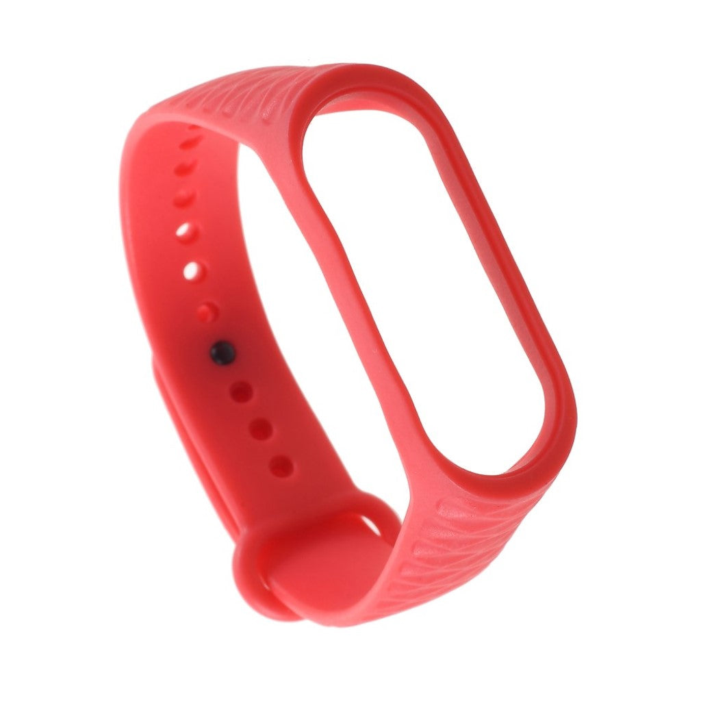 Super fantastisk Xiaomi Mi Band 3 Silikone Rem - Rød#serie_9